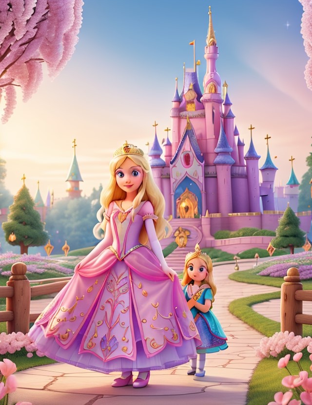"Princess Aurora and the Quest for Wonderhaven's Magic" Story in English and Telugu